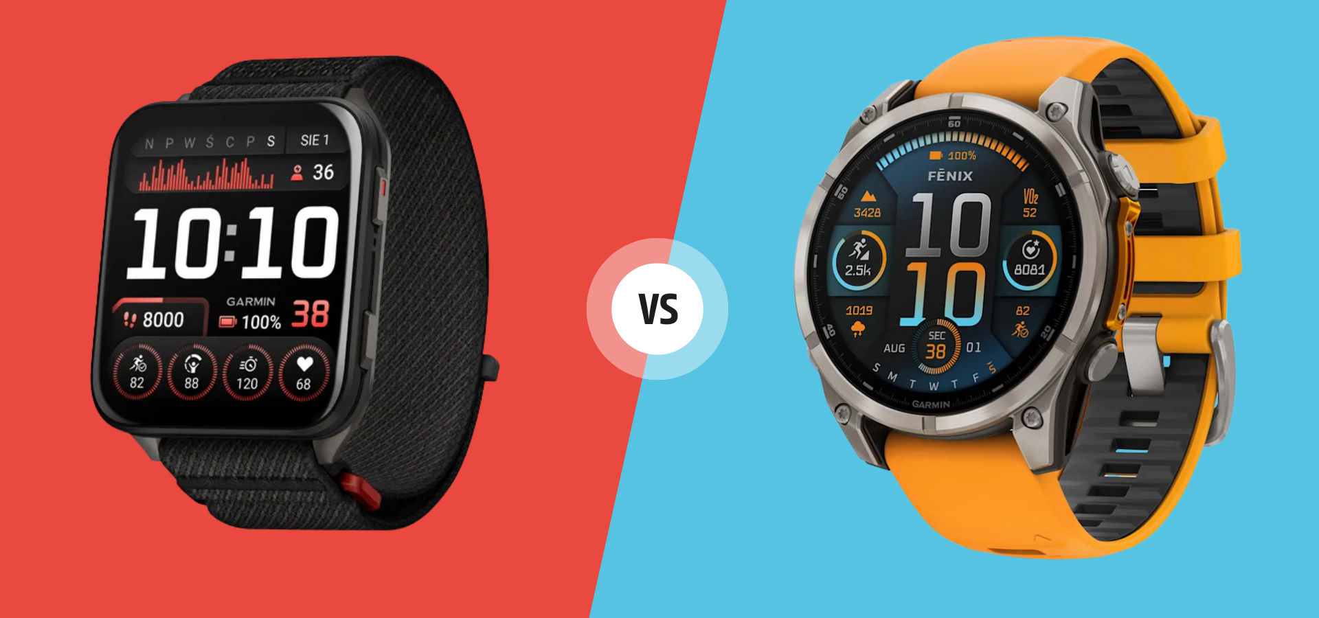 Garmin Venu X1 vs Garmin Fenix 8 - porównanie flagowych smartwatchy